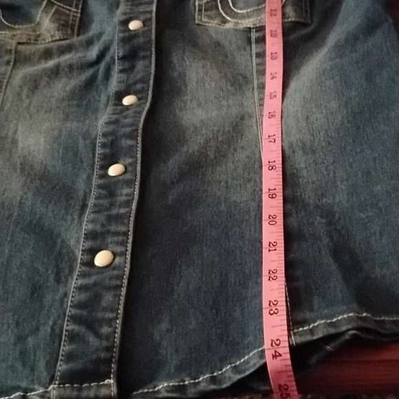 NWT True Religion denim top - Picture 7 of 8